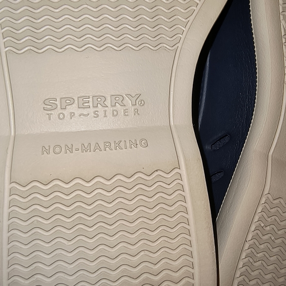 Sperry Size 8 M AUTHENTIC ORIGINAL FLOAT COZY Navy Women's Lined Boat Shoes - Picture 3 of 17